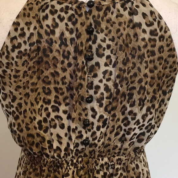 Ad:Hoc Brand Leopard Print Babydoll Mini Dress - Picture 8 of 8